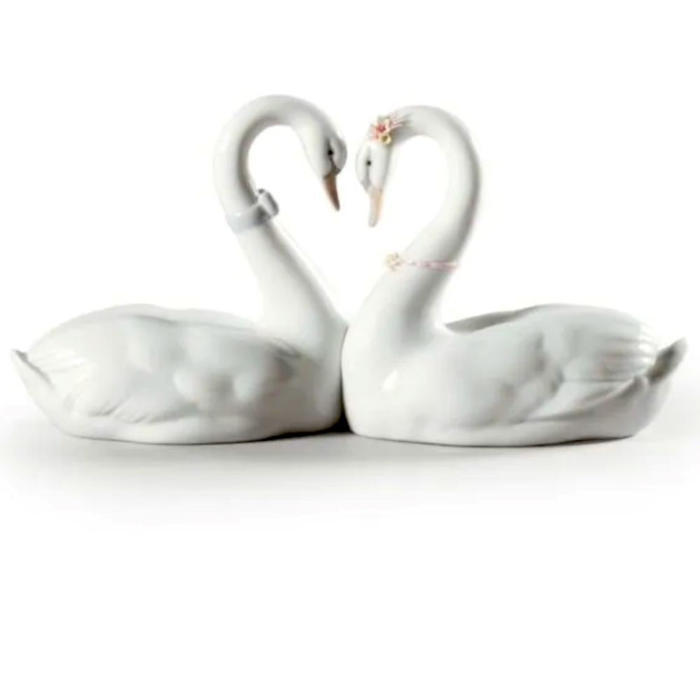 Lladro Endless Love Swans Figurines